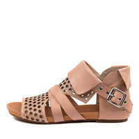 Outside View Women's Django & Juliette Sandal in Blush Leather Sku: DJ14393P00LE