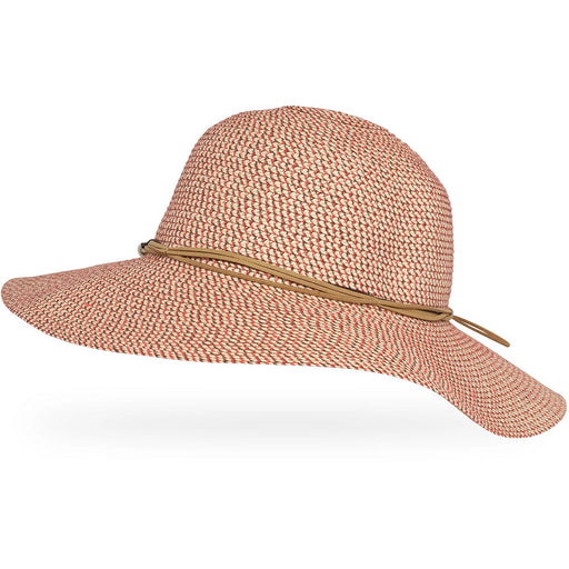 Quarter view Women's Sunday Hats style name Sol Seeker Hat in color Red Sand. Sku: S2C86496REDS