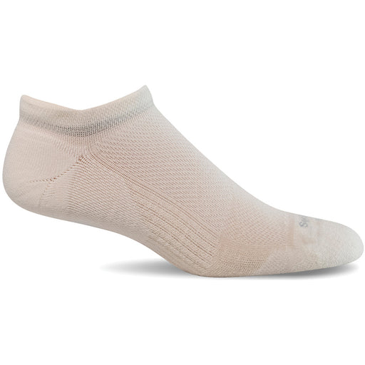 Quarter view Women's Sockwell Sock style name Elevate Micro in color Natural. Sku: SW83W-015