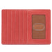 Quarter view Women's Hobo Accessories style name Euro Slide Card Case in color Cherry Blossom. Sku: VI-32172CHBL