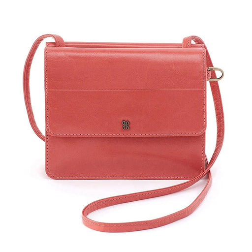 Quarter view Women's Hobo Hand Bag style name Jill Wallet Crossbody in color Cherry Blossom. Sku: VI-32471CHBL