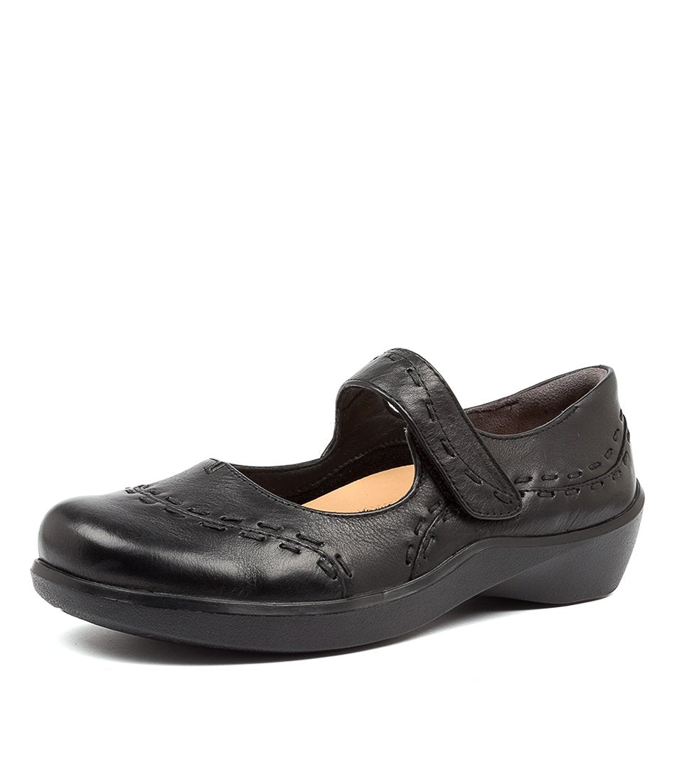 ziera dress shoes Womens Ziera Black Leather Leather Gummibear-W