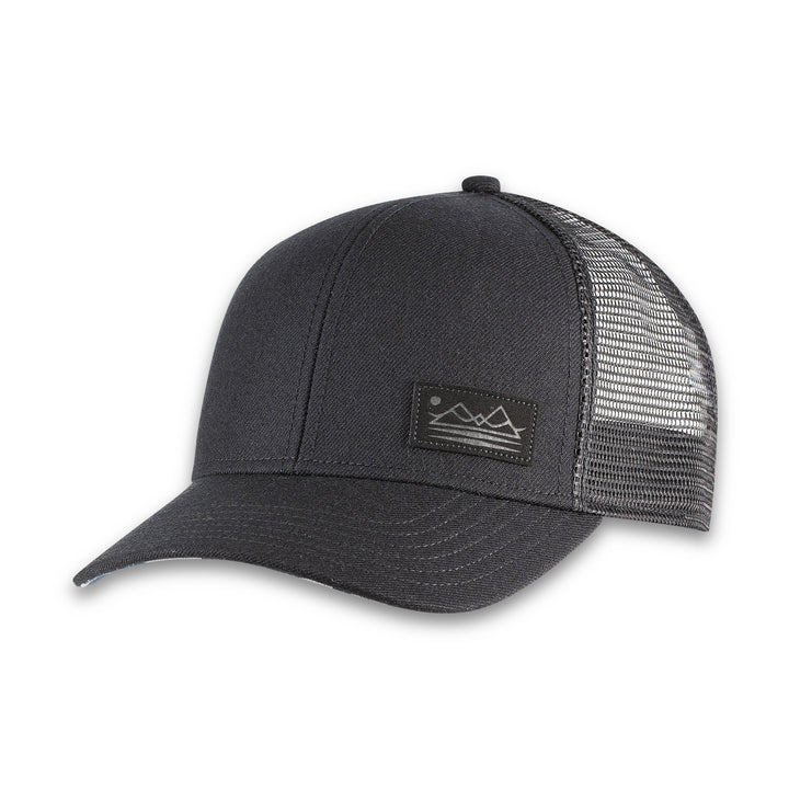 Men's Pistil Hats style name Dean Trucker Hat in color Black. Sku: 0037-BLK