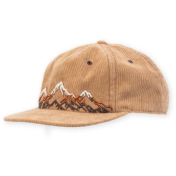 Quarter turn view Men's Pistil Hats style name Carlton Hat in color Gold. Sku: 0344-GOLD