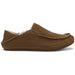 Quarter turn view Men's Olukai Footwear style name Moloa Slipper in color Kona Coffee. Sku: 10252-SASA