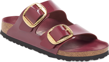 Quarter turn view Women's Birkenstock Footwear style name Arizona Big Buckle Hammered Narrow in color HS ZINFAN. Sku: 1030368