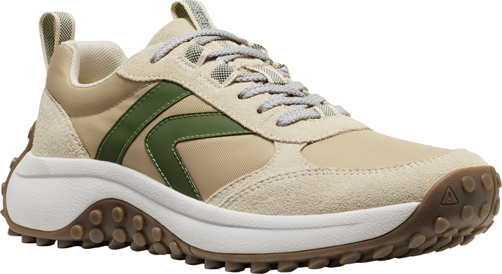 Quarter turn view Women's KEEN Footwear style name KS86 in color BRCH/SFRI. Sku: 1031093