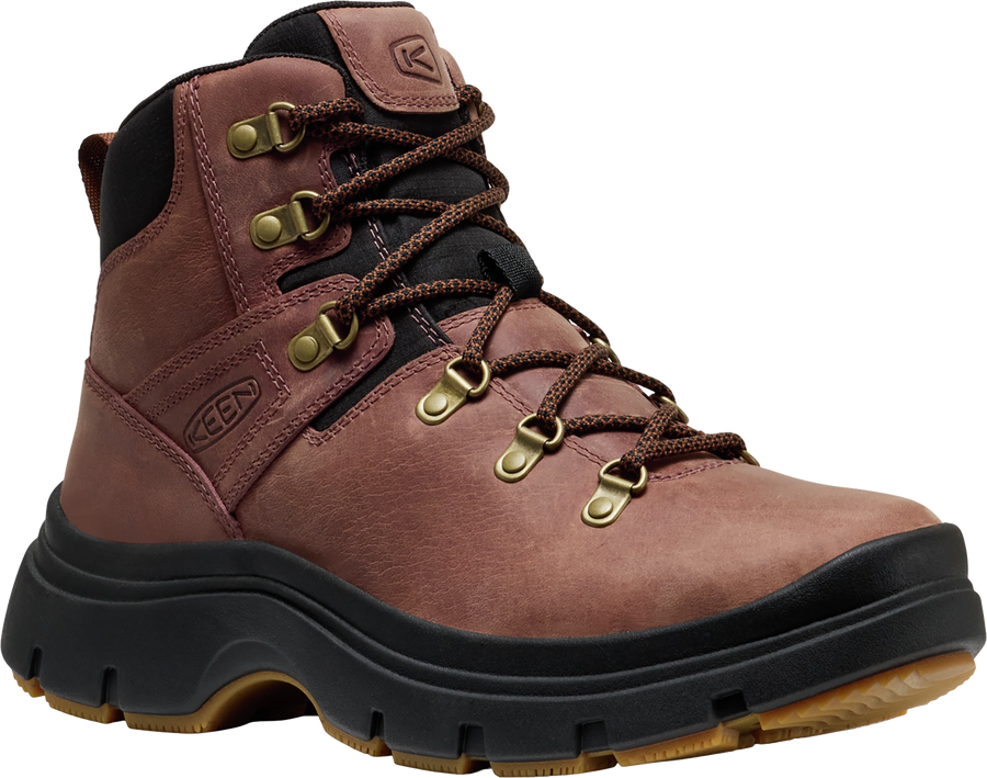 Quarter turn view Women's KEEN Footwear style name Kosa Pyrenees in color NUTMEG. Sku: 1031528