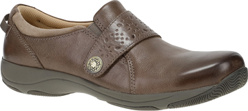 Quarter turn view Women's Dansko Footwear style name Sallie in color STN WAX BR. Sku: 10400215300