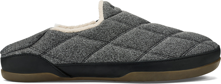 Quarter turn view Men's OluKai Footwear style name Pukui in color DKSH/LAVA. Sku: 10564-6CLR