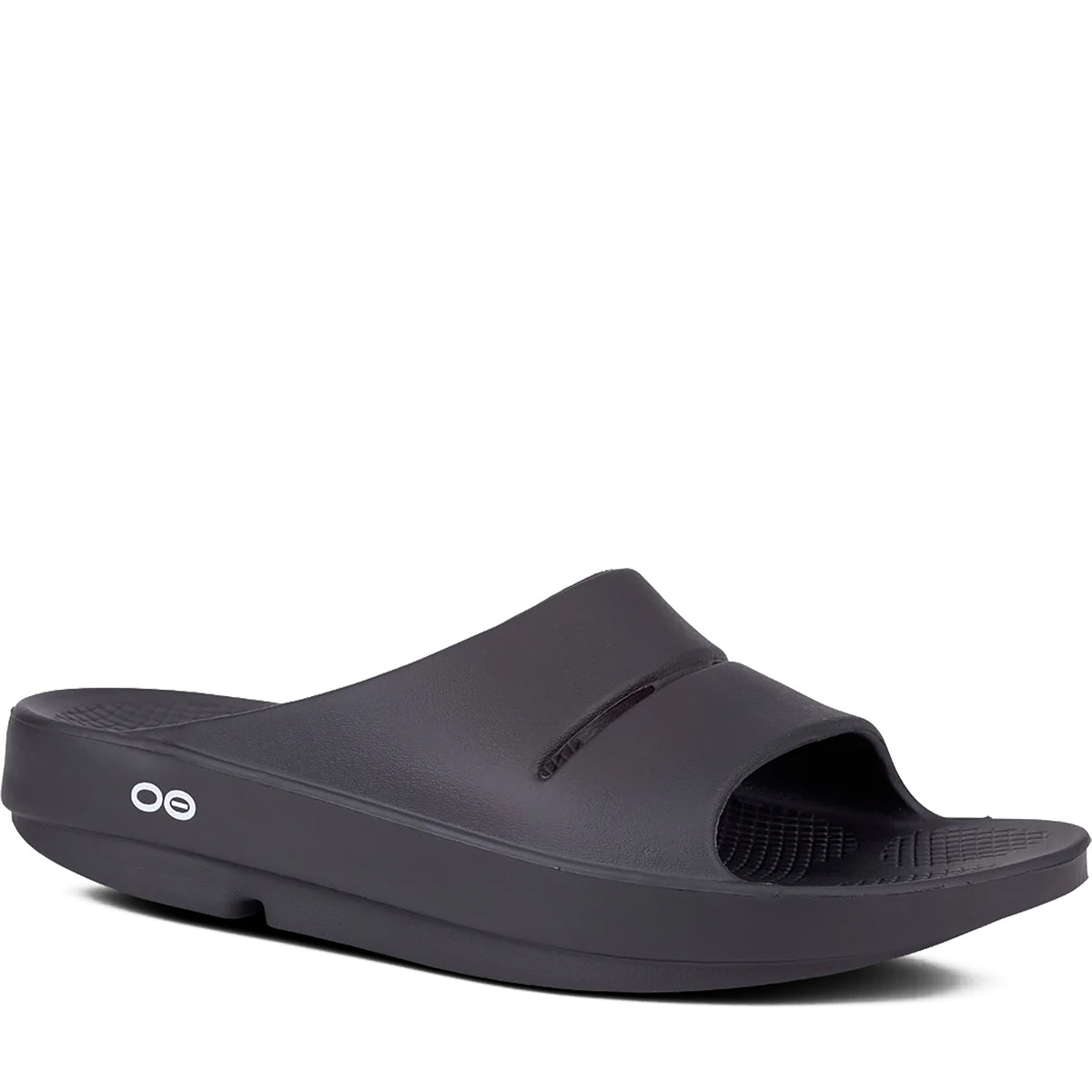 OOFOS OOAHH Sandal Slide Recovery Footware Unisex #1100 - Black - Us Men 10 W 12 OOFOS OOahh Recovery Sport Flex Slide Sandal | On Track main image 3