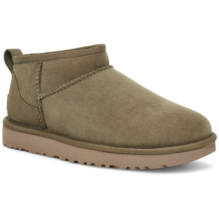 Quarter turn view Women's UGG Footwear style name Classic Ultra Mini in color Antilope. Sku: 1116109ALP