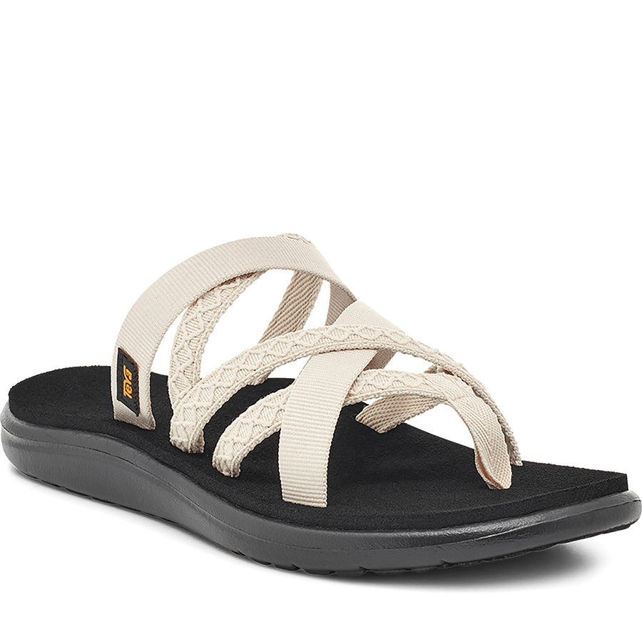 Quarter turn Women's TEVA Footwear style name Voya Zillesa in color Mwsw. Sku: 1117032-MWSW