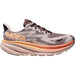 Quarter turn view Women's Hoka Footwear style name Clifton 9 GTX in color Cosmic Pearl/ Smoky Quartz. Sku: 1141490FCMK