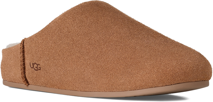 Quarter turn view Women's UGG Footwear style name Elea Slip-On in color CHESTNUT. Sku: 1171390-CHE