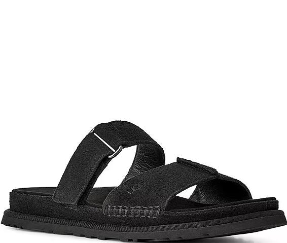Black sandal on a white background