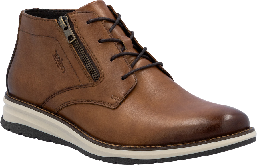 Quarter turn view Men's Rieker Footwear style name Dustin 05 in color MUSKAT. Sku: 14705-24