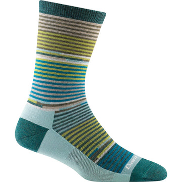 Women's Darn Tough Socks style name Pixie Crew Light in color Teal     . Sku: 1692-TEAL