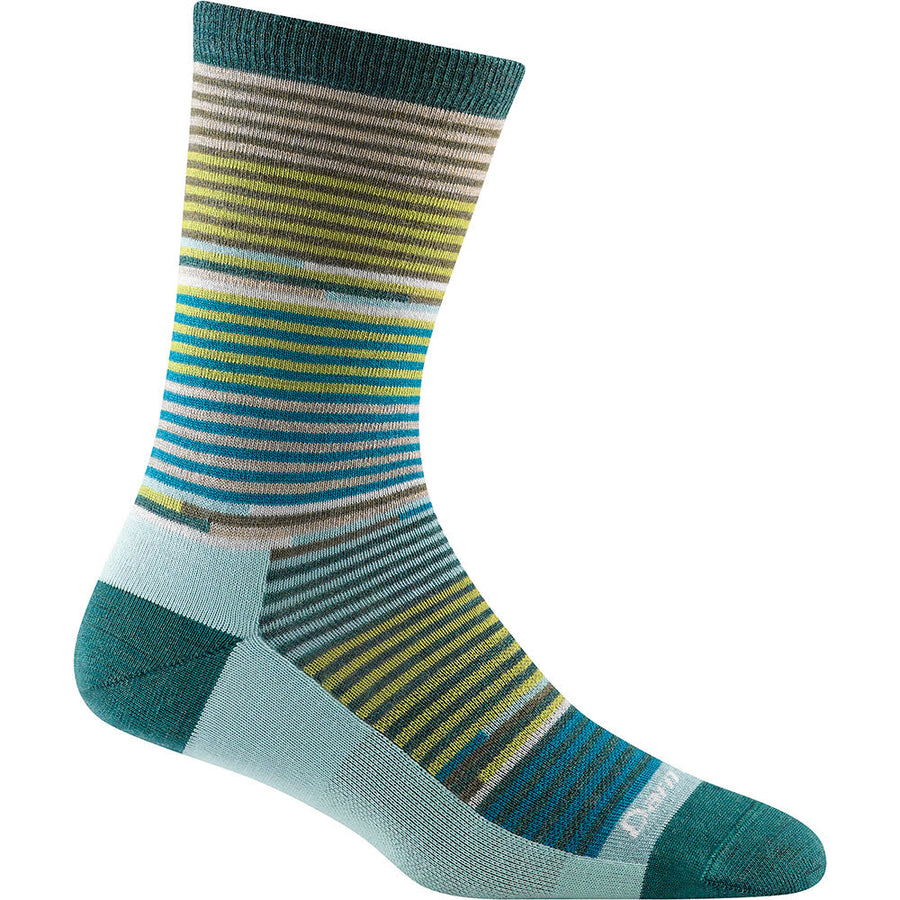 Women's Darn Tough Socks style name Pixie Crew Light in color Teal     . Sku: 1692-TEAL