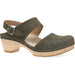 Quarter turn view Women's Dansko Footwear style name Lucia in color Ivy Milled Nubuck. Sku: 2218-701400