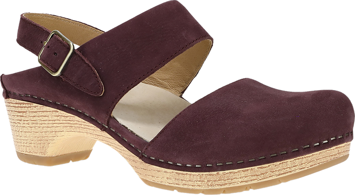 Quarter turn view Women's Dansko Footwear style name Lucia in color FIG ML NU. Sku: 2218591400