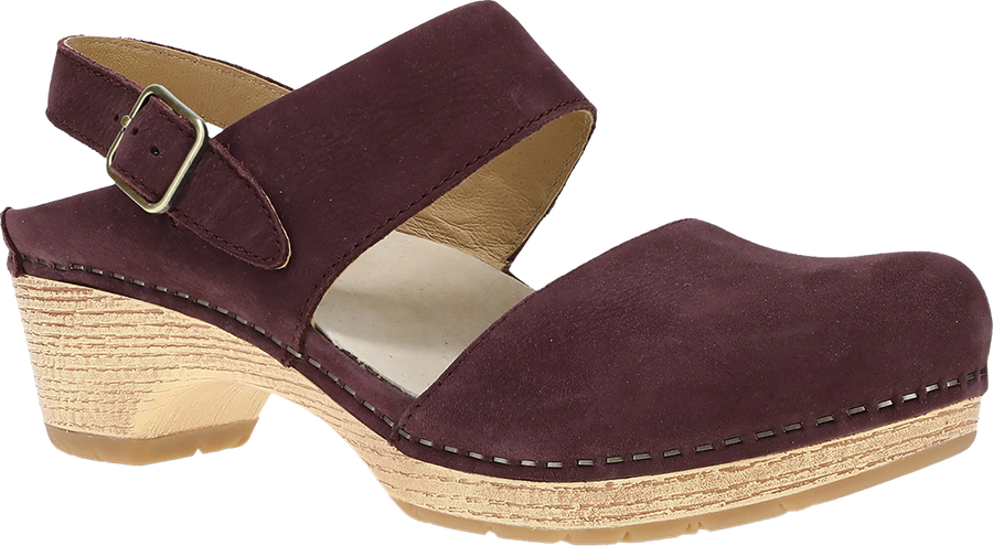 Quarter turn view Women's Dansko Footwear style name Lucia in color FIG ML NU. Sku: 2218591400