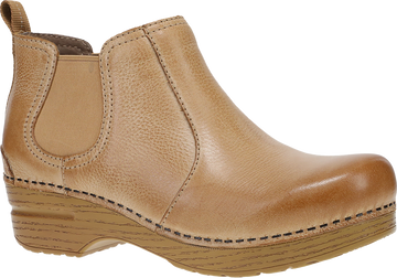 Quarter turn view Women's Dansko Footwear style name Frankie in color HONEY DIST. Sku: 232581212