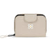 Quarter turn view Women's Sherpani Hand Bag style name Barcelona in color Con Leche. Sku: 24-BARCE08110