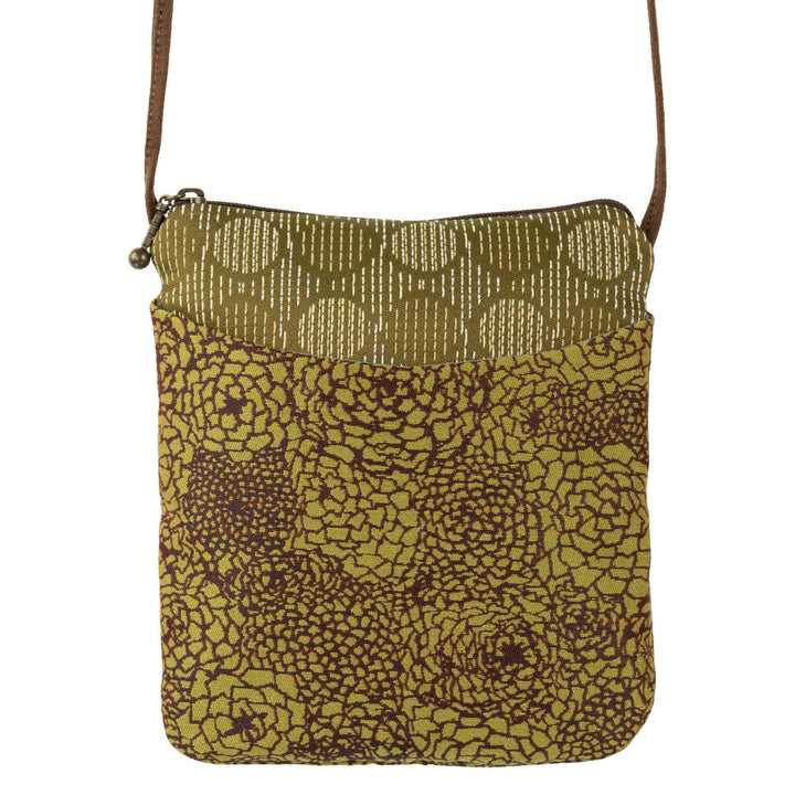 Quarter turn view Women's Maruca Hand Bag style name Cupcake Crossbody in color Stellar Olive. Sku: 266-806