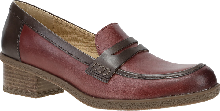 Quarter turn view Women's Dansko Footwear style name Danica Waterproof in color PLUM/CHOC. Sku: 2934592300