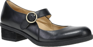 Quarter turn view Women's Dansko Footwear style name Deirdra Waterproof in color BLACK WP. Sku: 2936020200