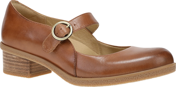 Quarter turn view Women's Dansko Footwear style name Dierdra Waterproof in color TAN WP BR. Sku: 2936640300