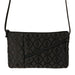 Quarter turn view Unisex Maruca Hand Bag style name Tomboy in color Diamond Black. Sku: 302-809