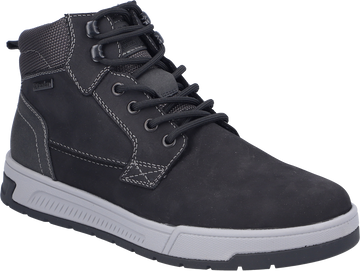 Quarter turn view Men's Rieker Footwear style name Ralf 40 Waterproof in color SCHW/SCHW. Sku: 36040-00