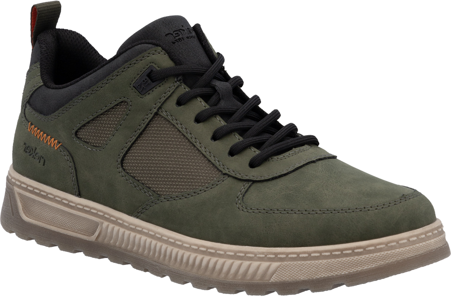 Quarter turn view Men's Rieker Footwear style name Ralf 04 in color MSMRSCHW. Sku: 37004-54