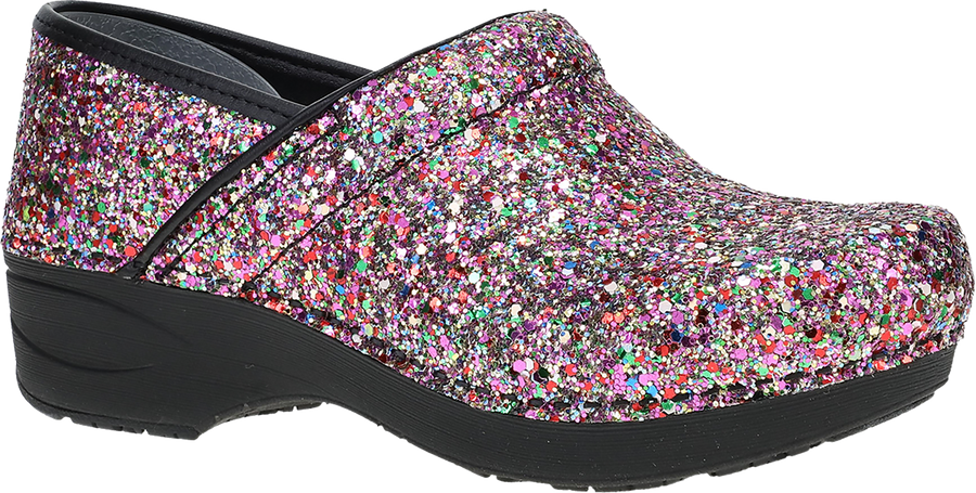 Quarter turn view Women's Dansko Footwear style name Xp 2.0 in color PRTY GLTR. Sku: 3952330202