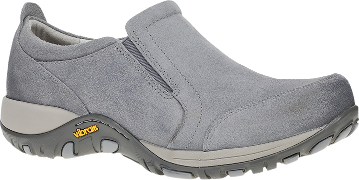 Quarter turn view Women's Dansko Footwear style name Pippy Waterproof in color GREY WP SD. Sku: 4365949400