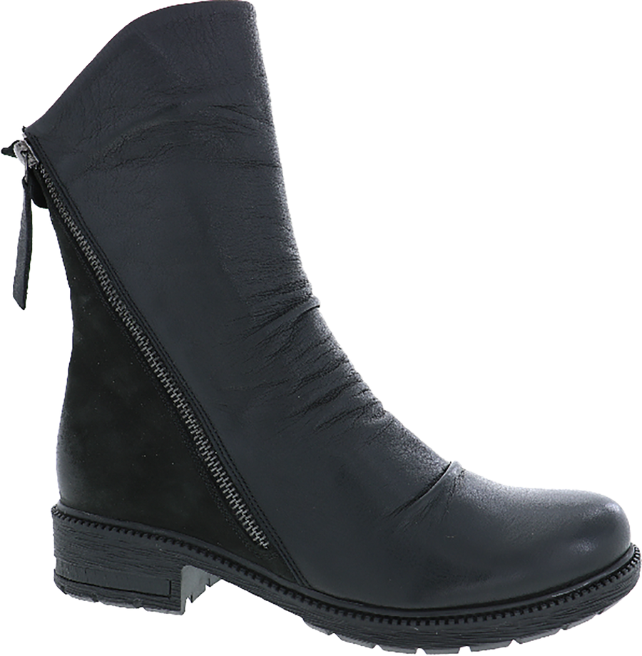 Quarter turn view Women's Biza Footwear style name Hattie in color BLACK. Sku: 7052001