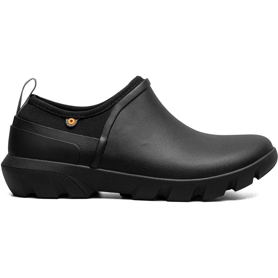 Quarter turn view Women's Bogs Footwear style name Sauvie Slip On II in color Black. Sku: 73141-001