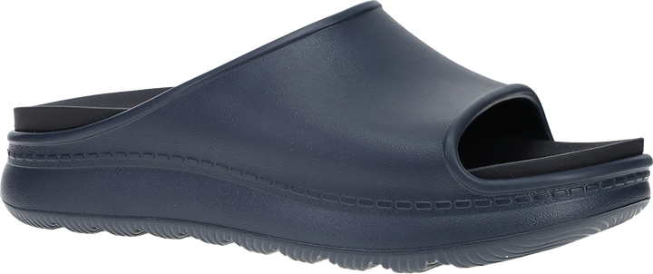 Quarter turn view Women's Dansko Footwear style name Devyn in color NAVY MLDED. Sku: 7901737500