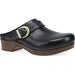 Quarter turn view Women's Dansko Footwear style name Baylor in color Black Calf. Sku: 9440-507800