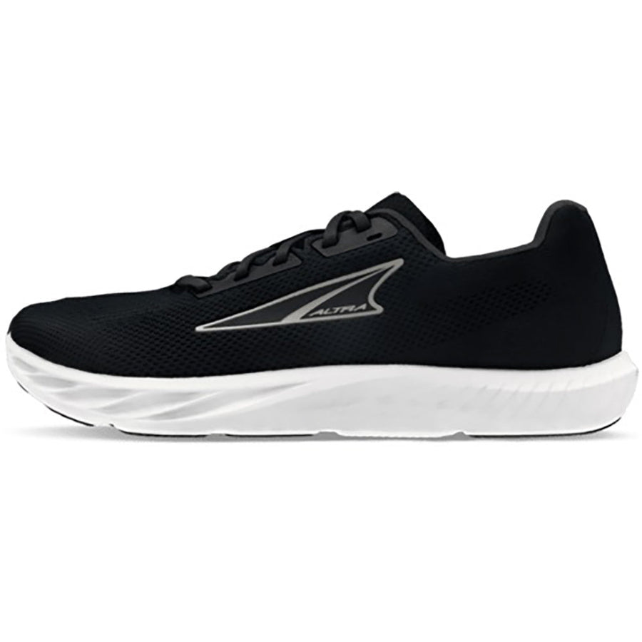 Quarter turn view Women's Altra Footwear style name Escalante 4 in color Black. Sku: AL0A85NF-000