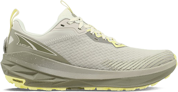 Quarter turn view Women's Altra Footwear style name Experience Wild 2 in color TAUPE. Sku: AL0A85RY-923