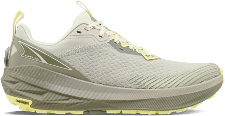 Quarter turn view Women's Altra Footwear style name Experience Wild 2 in color TAUPE. Sku: AL0A85RY-923