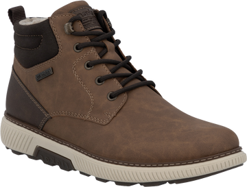 Quarter turn view Men's Rieker Footwear style name Stan 02 Waterproof in color MAN/KAS/BR. Sku: B3302-24
