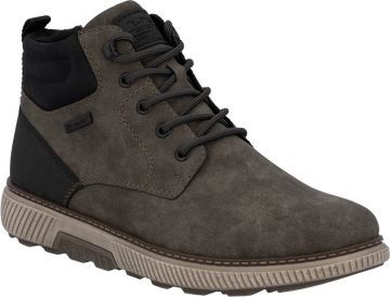Quarter turn view Men's Rieker Footwear style name Stan 02 Waterproof in color KAFF/SCHWZ. Sku: B3302-25