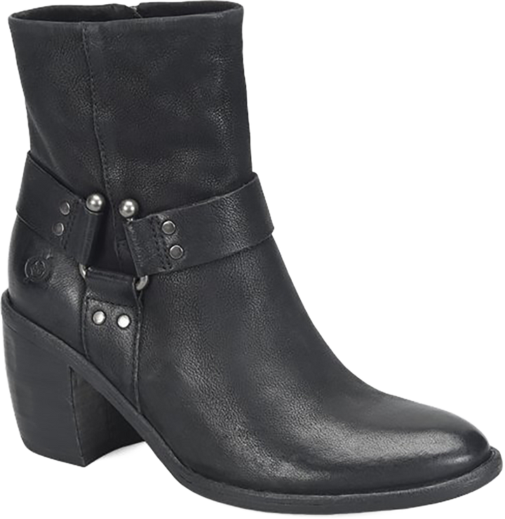 Quarter turn view Women's Born Footwear style name Dakota in color BLACK. Sku: BR0077803