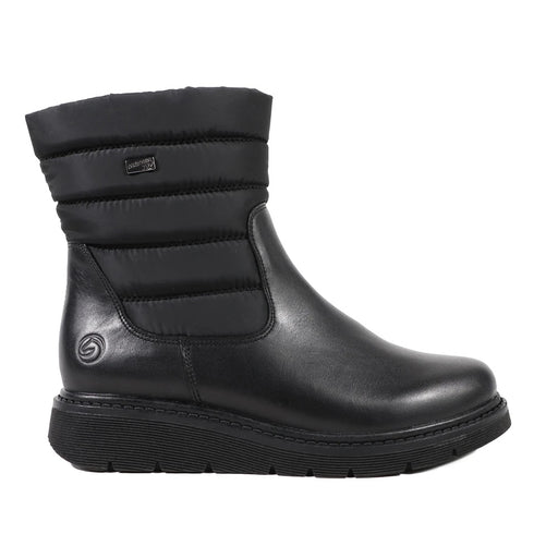 Quarter view Women's Remonte Footwear style name Marisol 77 in color Black. Sku: d3977-01