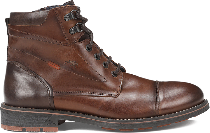 Quarter turn view Men's Fluchos Footwear style name Terry Lace in color CAMEL. Sku: F1342-CAMEL