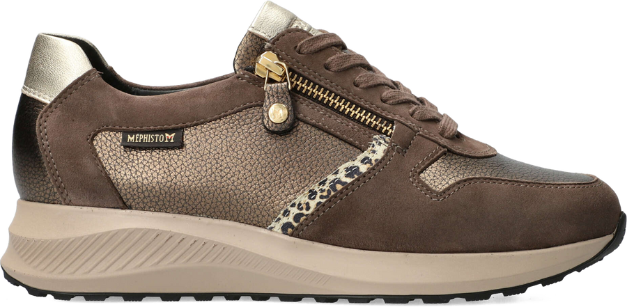Quarter turn view Women's Mephiso Footwear style name Kim in color ICE BROWN. Sku: KIM1220T